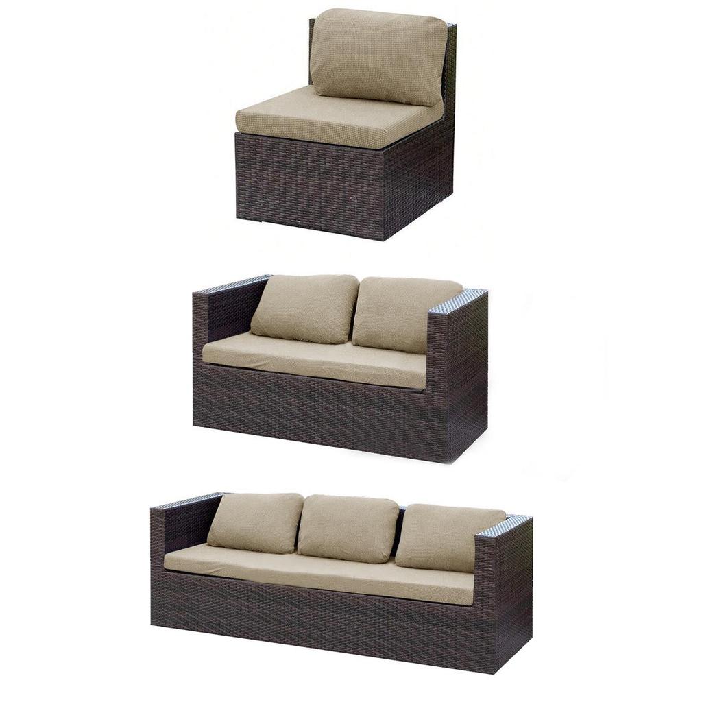 Outdoor Wasserdichtes Fleece Sofa Kissenbezug - Elastischer Uni-Farben Universal Überwurf