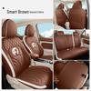 Applicable Purple ORA Good Cat Leather Seat Cover - All-Season, Breathable, Wear-Resistant, Full Wrap Design