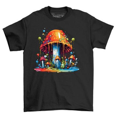 Pilz Farbtropfen Design T-Shirt - Lustig und Trippy! Lustiges T-Shirt, Unisex Pri