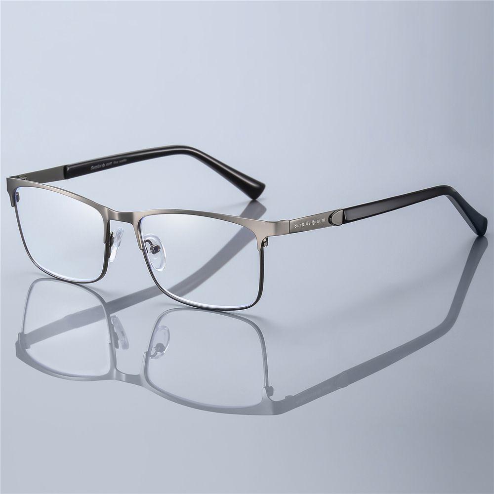 Fashion Business Reading Glasses for Men Women Classic Metal Frame Readers Glasses Mens Presbyopic Optical Glasses +1.0~+4.0
