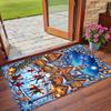 Christmas Printed Square Area Rug Soft Non Slip Floor Carpet For Bedroom Holiday Gift