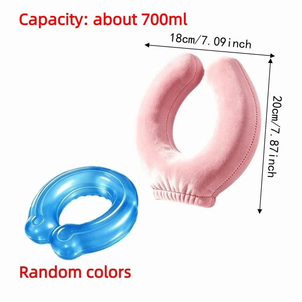 Leak-proof Neck Support Warm Water Bag Anti-scalding Water-filling Bottle Soft Neck Warmer Winter