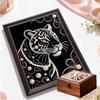DIY Sady Diamond Art Bílý tygr Bez rámu 35x45cm Sady Diamond Painting Gem Art pro Dospělé/Začátečníky Nápad na dárek Dekorace na stěnu do domácnosti