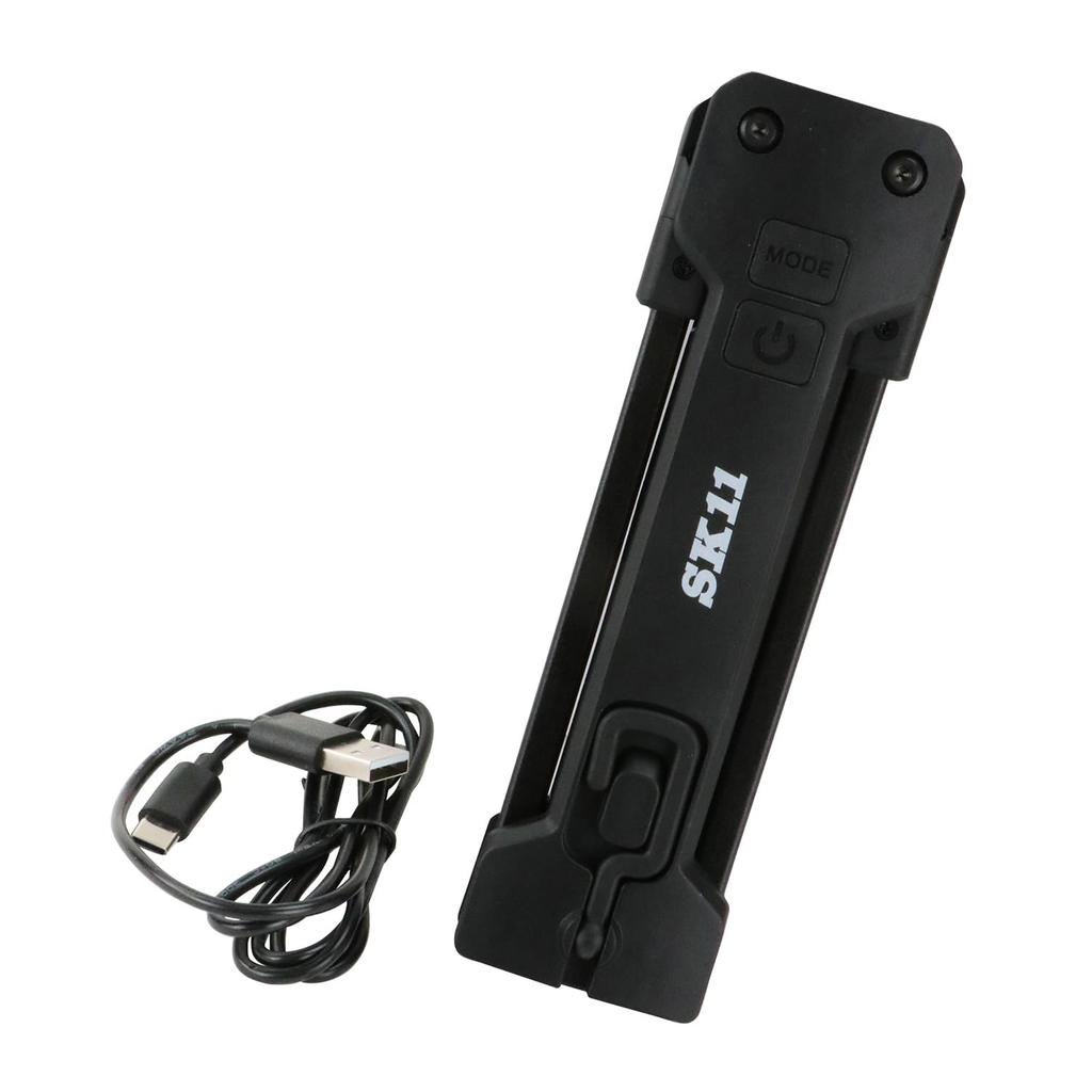 SK11 (SK11) Rechargeable LED work light 2 light type Main 1000lm (stepless dimming)Top 200lm 180 degree openingclosing + rotation Bottom magnet 360