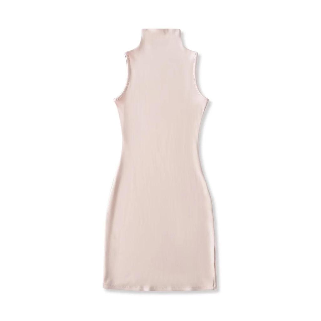 2026 Spicy Girl High-Neck Sleeveless Vest Dress: Women's Autumn/Winter Sexy High-Waist Hip-Hugging Skirt