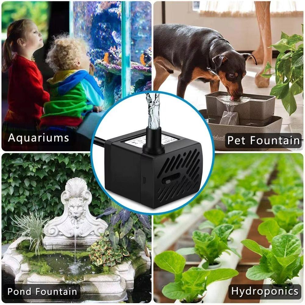 Low Noise Submersible Pump Ultra-Quiet Water Circulation Pump Aquarium Filter Pump  Fountain