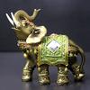 Elefanten-Figur, Kunstharz, für den Garten, Miniatur, Basteln, Geschenk, Heim-Desktop-Dekoration