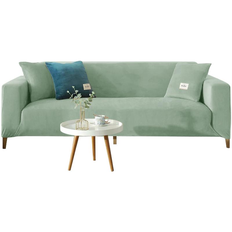 

1 шт. Бархатный чехол на диван Зимний теплый чехол для защиты дивана Эластичная ткань Нескользящий чехол на диван Защита от царапин домашних животных Чехол на подушку дивана 1piece 2 seater