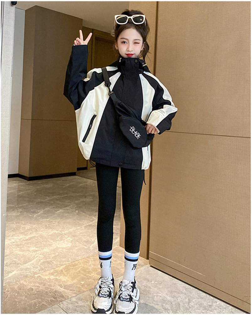BLZXIAN Mountain Jersey Trench Duster Clothing for Girls and and Perfect for and Winter Height Kids' Windbreaker, Parka, Top, Hoodie, Coat, Jacket,