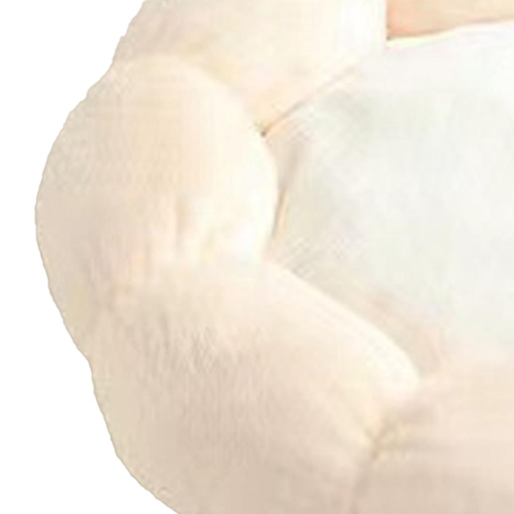 Haustierbett Niedliche Runde Blumenform Weich Bequem Warm Verdickt Hunde Katzen Kissenbett für Schlafzimmer