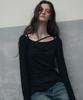 Ledeoli Double Strap Layered Sleeveless Top Set [Black]