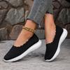 One-pedal Fly-woven Large-size Women's Shoes Casual Foot-fitting Mother Shoes