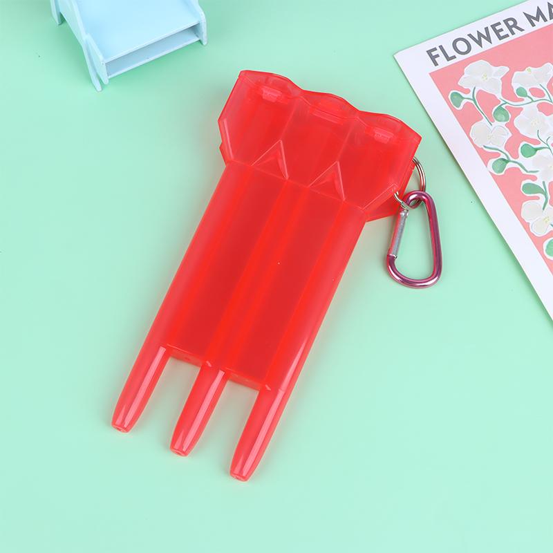 1Pc Dart Box Portable Universal Transparent Darts Abs Dart Box Key Lock Buckle