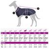 Dog Raincoat with Reflective Strips Polyester Navy Blue L