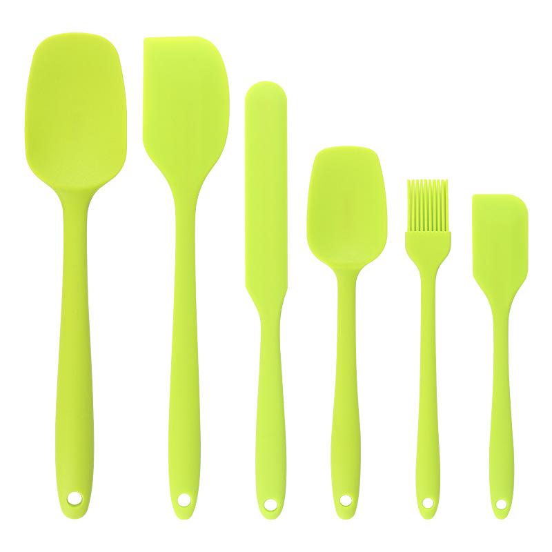 6-piece kitchen baking tool set silicone spatula cake cream silicone spatula oil brush spatula
