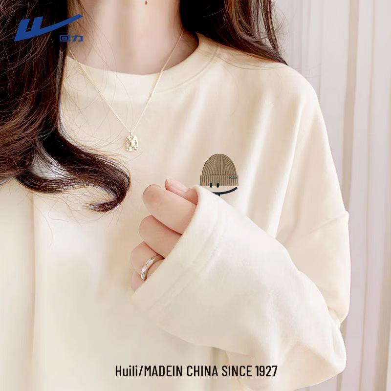 Huili Women s Pure Cotton Long Sleeve T-Shirt XL