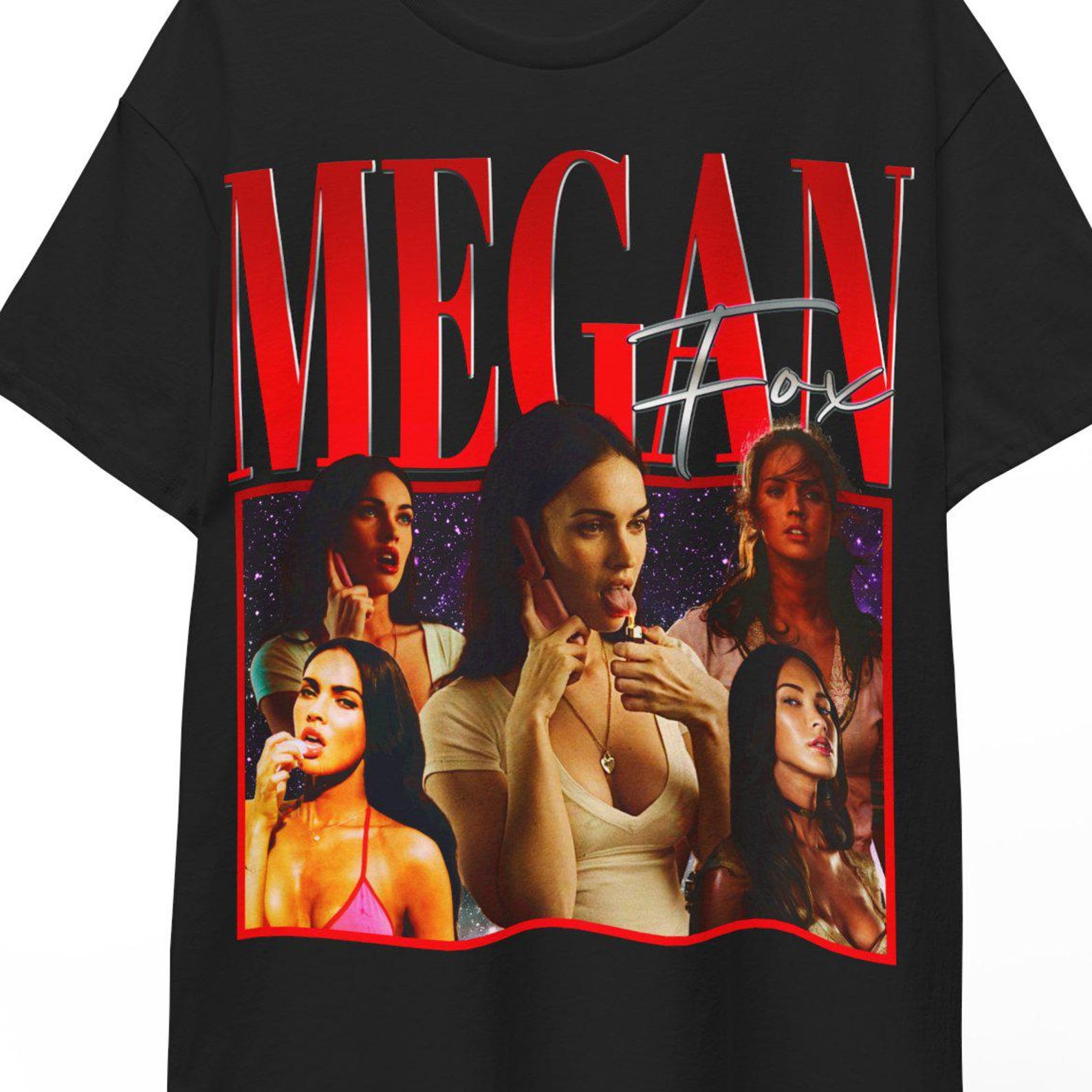 Megan Fox, Megan Fox Shirt, Megan Fox Tshirt, Megan Fox Poster, Actress Megan Fox Movies, Retro Megan Fox Tees, Vintage Megan Fox Clothing 2XL