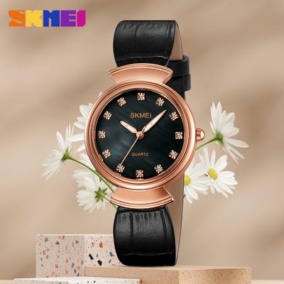 Klassische Vintage Damen Uhr 30m Wasserdicht Kleines Zifferblatt Damen Quarz Uhr Diamant Lederarmband Uhr