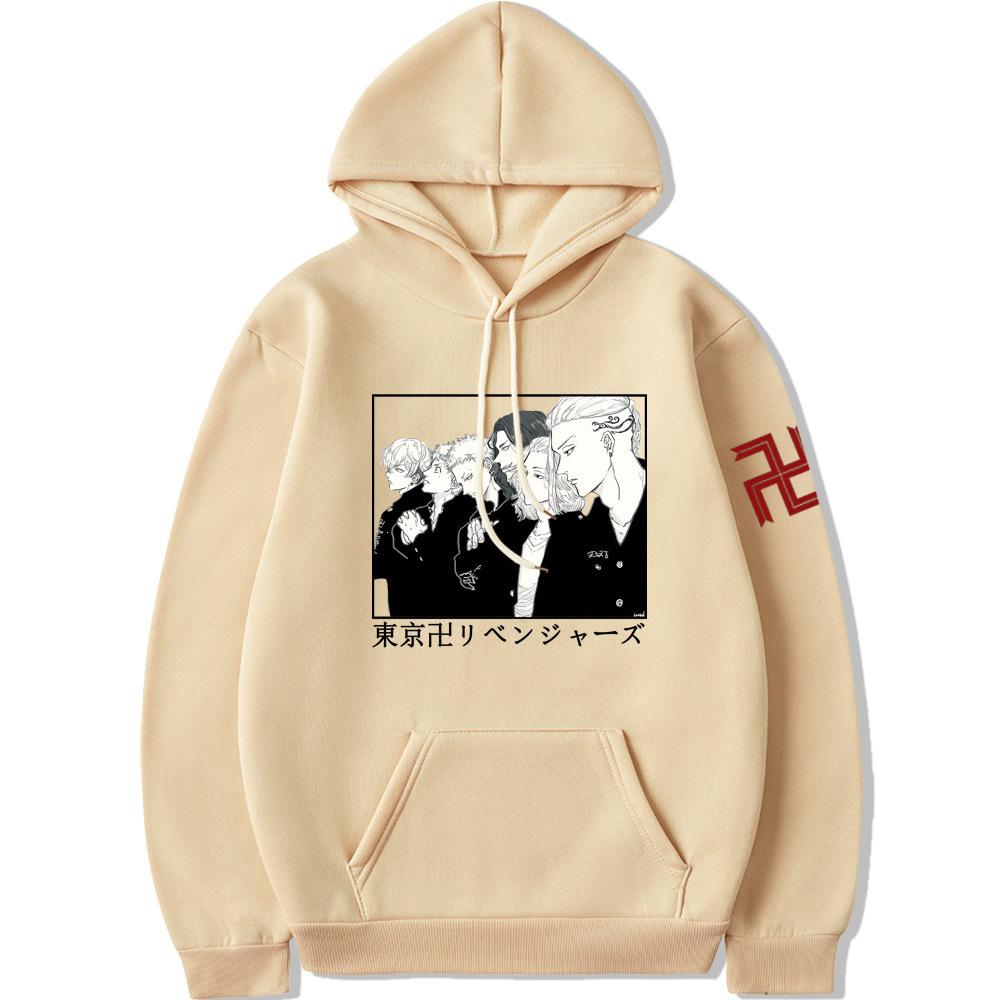 Tokyo Revengers Anime Unisex Kapuzenpullover mit langen Ärmeln