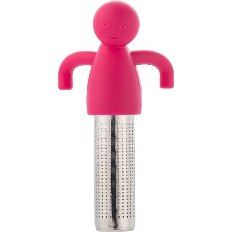 Креативное гуманоидное ситечко для чая Фильтр для чайных листьев из нержавеющей стали Ленивый гаджет для заваривания чая Аксессуар для заваривания чая