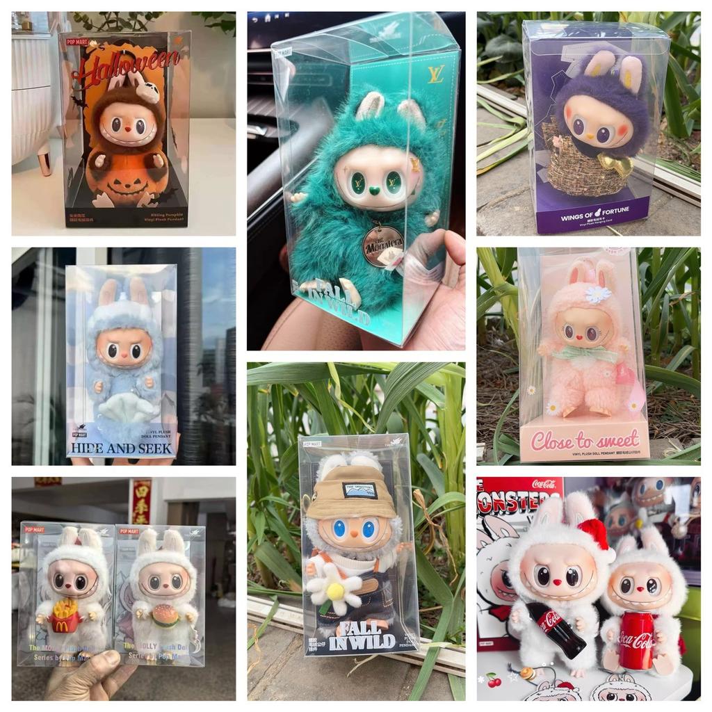 Limited Edition Plush Toy LABU Cartoon Labubu V3 Plush Toy Stuffed Anime Vinyl Face Love Serenity Labubu Doll Bag Pendant Key Birthday Gifts Girl