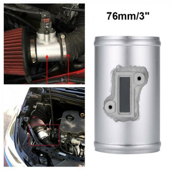 76mm Mass Air Flow Sensor Adapter Air Intake Meter Mount Fit For Nissan Honda