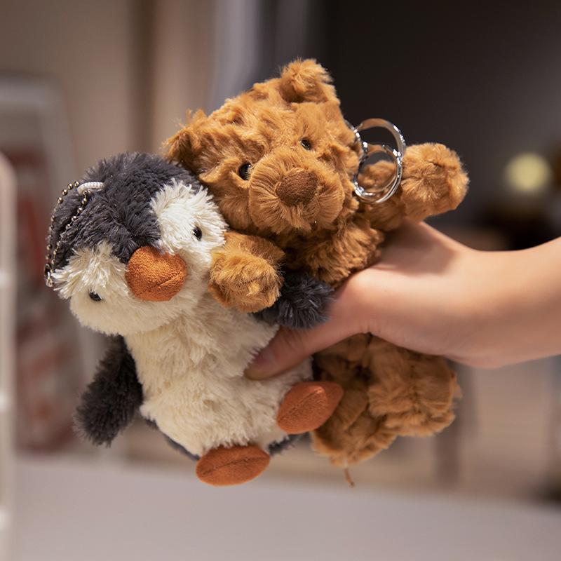 Boutique Barcelona Bear Doll Pendant Ginger Dessert Pendant Plush Toy Snack Bag Pendant Keychain