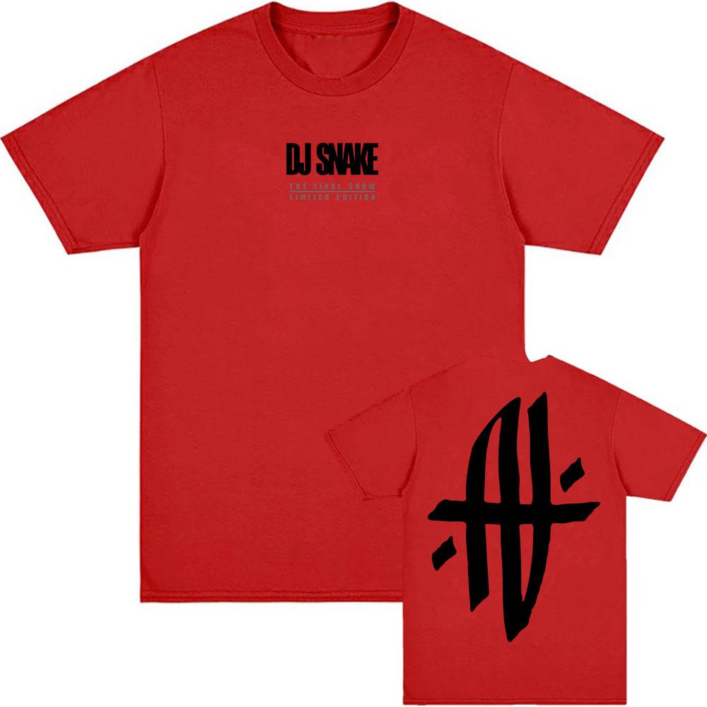 DJ Snake The Final Show 2025 NEW T-shirt Summer Cotton Loose T Shirt O-neck Fashion Summer Tshirts Grunge Unisex Tees
