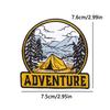 Outdoor Mountain Applique Iron On Patches For Clothing Stickers Camping Adventure Embroidered Patches On Clothes Decorate Badges
