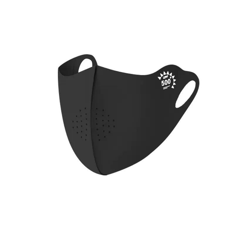 Stylish 7A Antibacterial UV-Blocking Breathable Ice Silk Mask for Women with Seamless Eye Corner Protection.