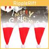 High-quality Christmas Decor Mini Santa Hat Plush Fork And Knife Set For Wine Bottles Bulk Wholesale