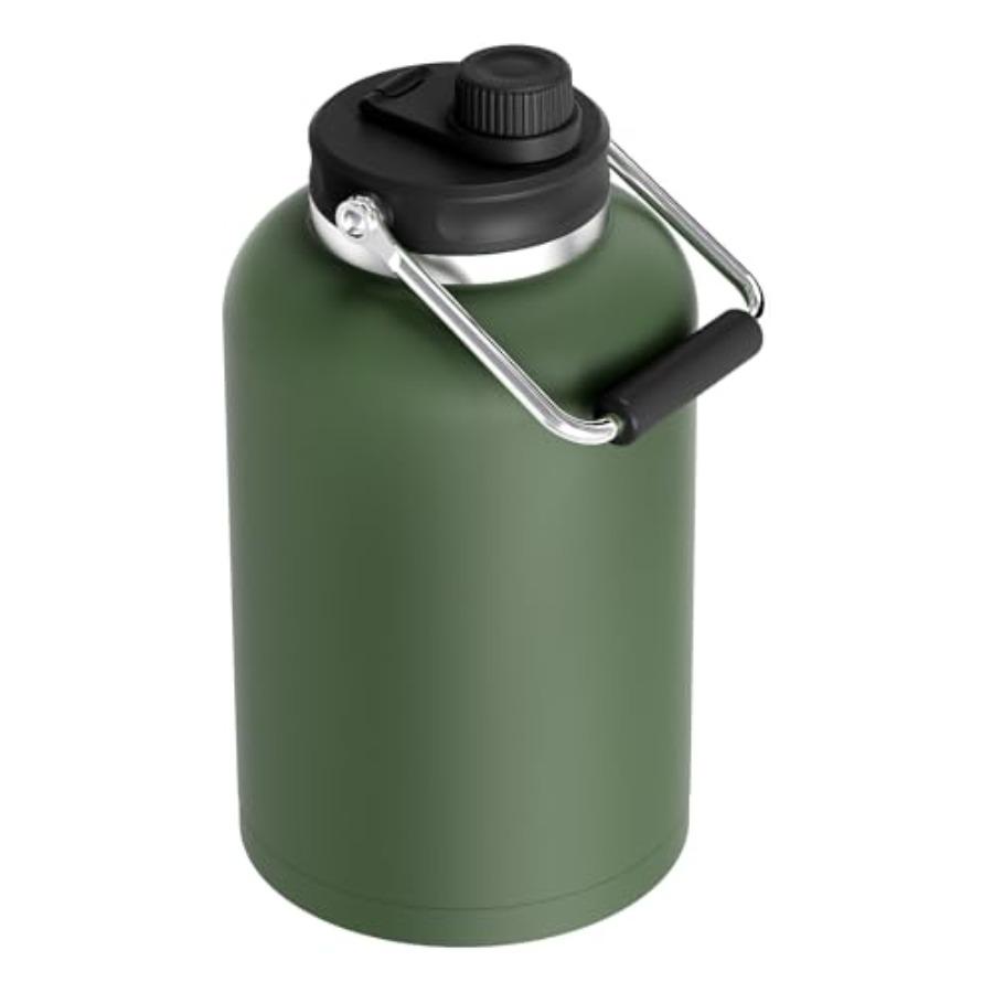 

One Gallon Jug with Straw 128 oz Double Wall Vacuum Insulated Sports Water Bottle in Stainless Steel Keeps Cold up to 48 Hours United States