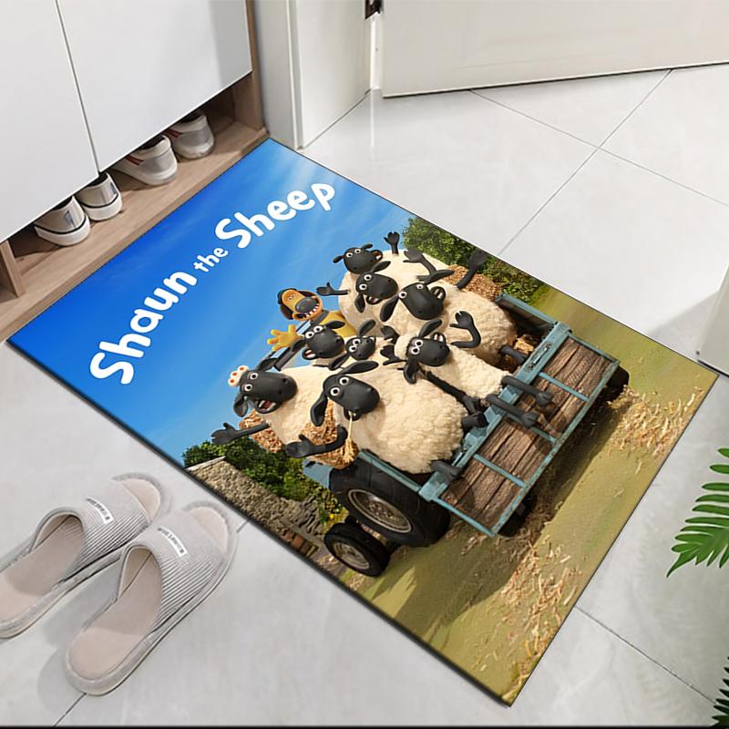 Shaun the Sheep Printed Carpetrugfor Office Chair Living Room Bedroom Kitchen Room Decor Gifts