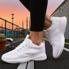 Women'S Knitted Mesh Sneakersfashionable Lace Up Casual Single Shoes Trendy Comfortable Breathable Walking Shoes Daily Use