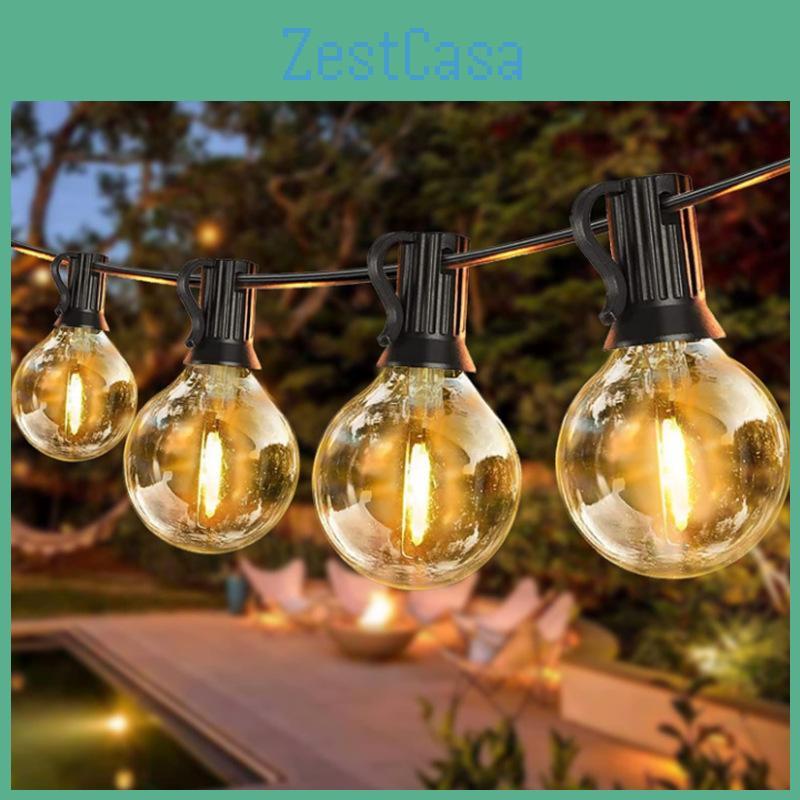Warm White Led String Lights G40 Outdoor Camping Waterproof Eu Us Plug