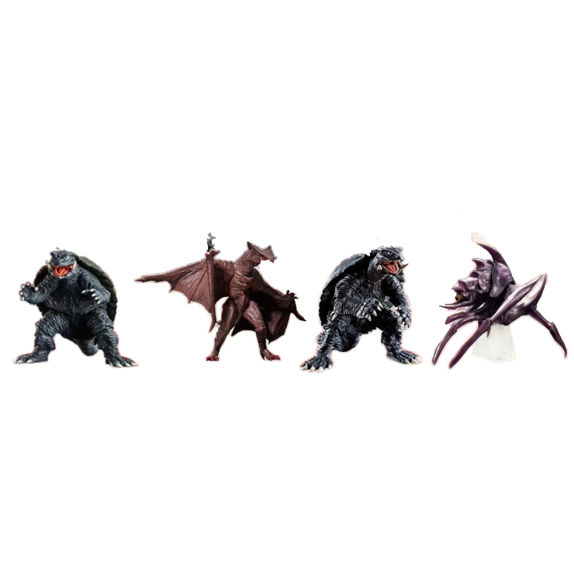 Bandai HG Gamera 1 2 x Complete Set of Full Gachapon Capsule Toy & 4, Set,