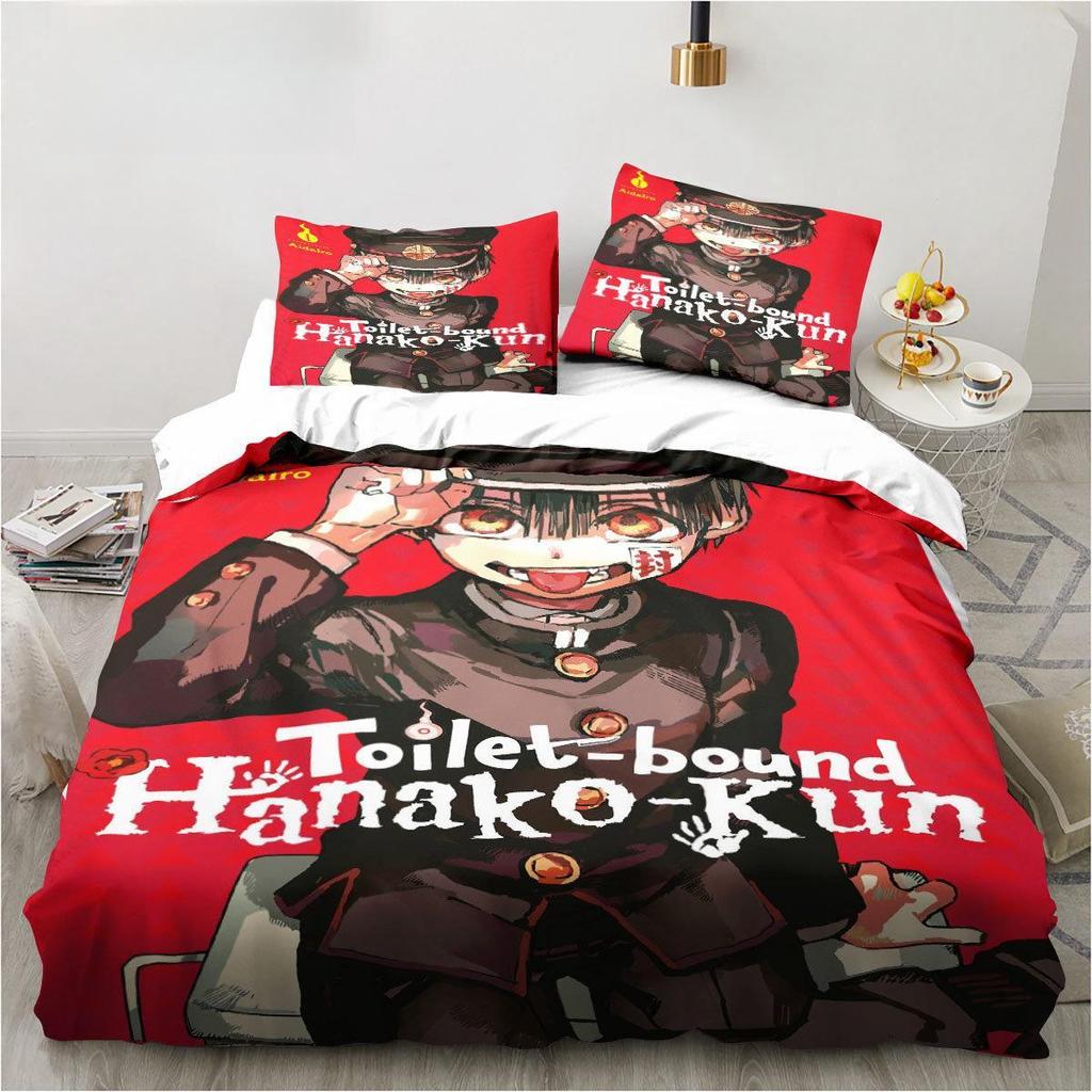 Toilet-Bound Hanako-kun 3D Printed 2/3pcs Bedding Set Duvet Covers Pillowcases Comforter Bedding Set Bedclothes Bed Linen