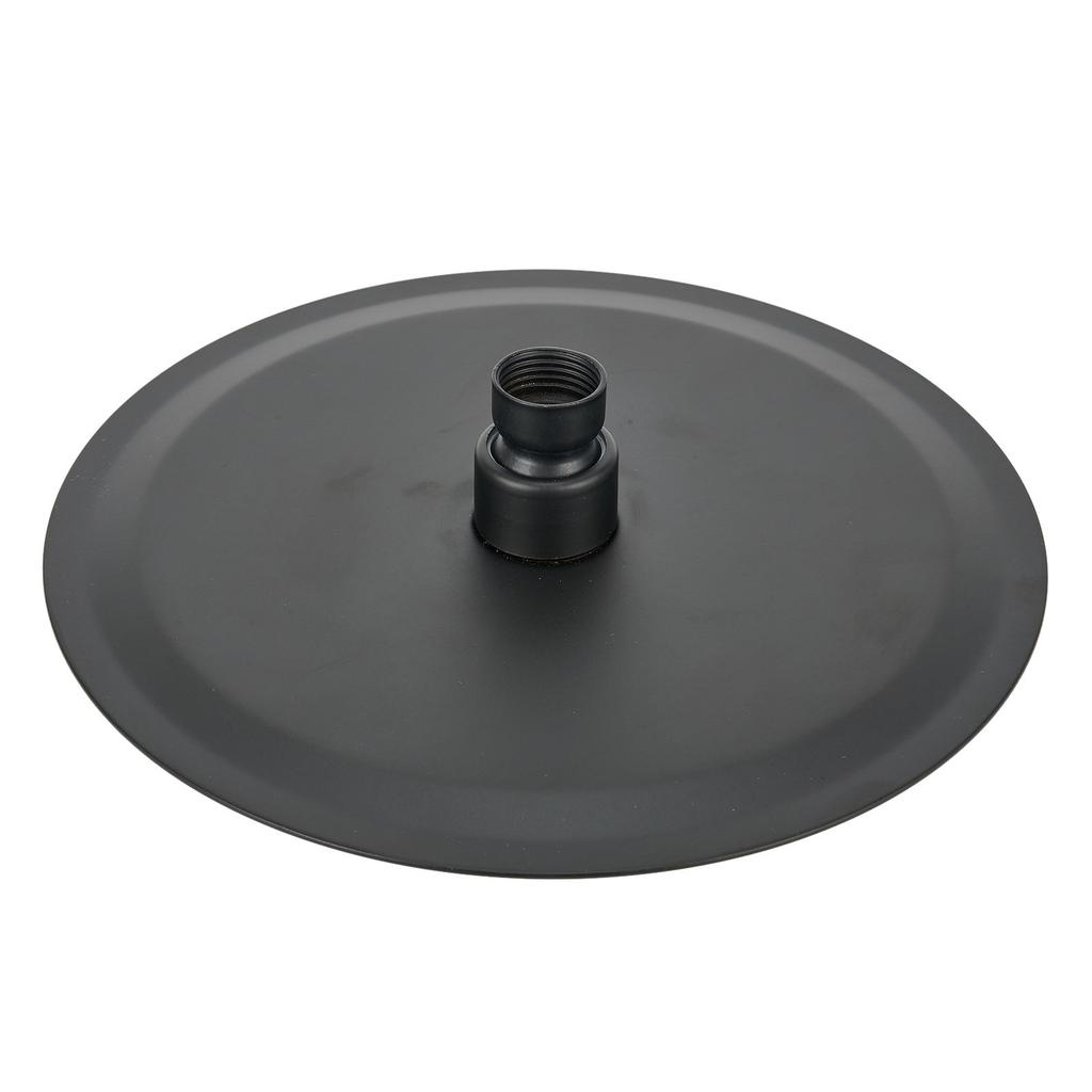 High Pressure Black Shower Head 8 Inch Round Rain Shower Head Luxury
