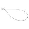 Round Engraved Pendant Necklace Men Women Fashionable Stainless Steel Rhinestone Pendant Necklace Steel Color