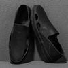 Fashion Outdoor Sandals for Men Summer Slip on Shoes Microfiber Leather Male Casual Shoes Hollow Out Loafers Breathable Driving Footwear
