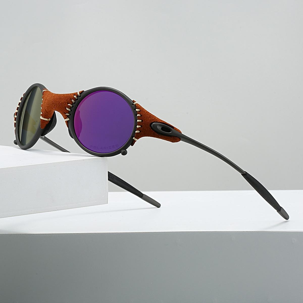 

Sunglasses Senior Vintage Personality Glasses Round Frame Polarized Sunglasses Men and Women Round Steampunk Trendy Sunglasses