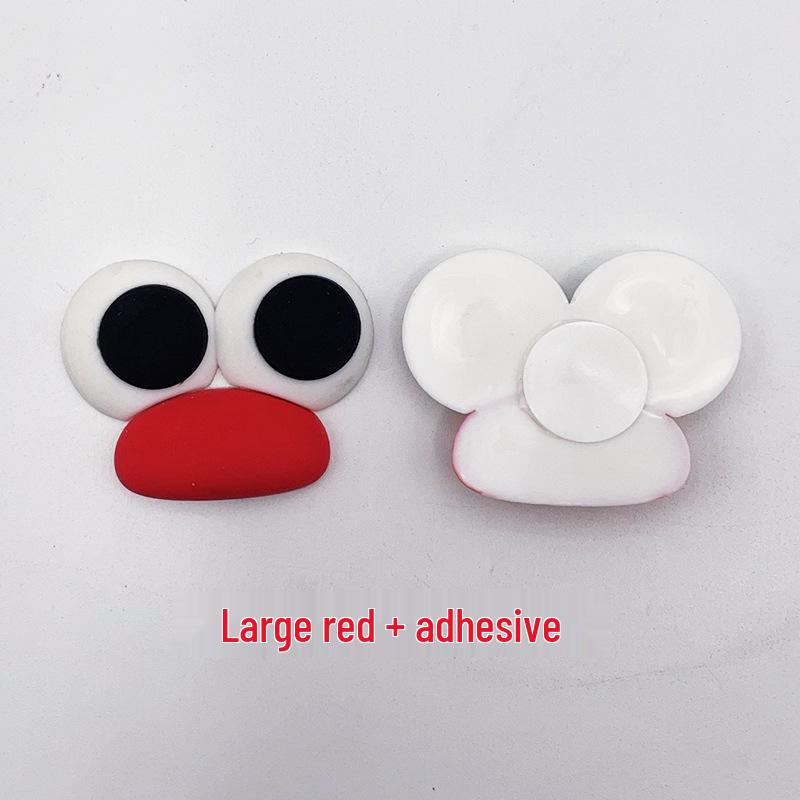 Cartoon Sausage Mouth & Big Eyes Duckbill Rubber Patch - Cute DIY Drain Basket Ornaments
