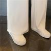 Women's Wide-Leg Drapey Ice Silk Pants, Lightweight and Trendy Loose Fit for Spring and Summer, Small Size.