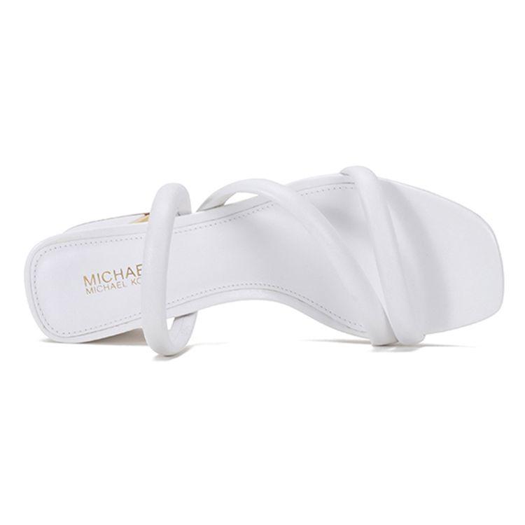 Michael Kors KORS Series Comfortable Slip-On Slide Sandals Women Sandals Optical-White 40S1LAMP1L085