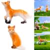Home Decor Car Decor Cartoon Fox Figurine Miniature Desktop Number Of Pieces Easy To Clean Resin Specifications