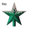 Christmas Tree Star Topper Glitter Sequins Topper, Shiny Sparkly Treetop Festive Decoration Accessories Ornament, Shatter-Proof for Xmas Holiday Party