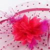 Elegant Mesh Flower Headband Exquisite Feather Hairpiece 1920s Hair Accessories  Photography