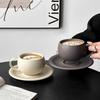 European Ceramic Egg Shaped Coffee Mug Saucer Exquisite Cappuccino Latte Cup Afternoon Tea Flower Teacup Home Breakfast Milk Mug
