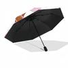 1pc Sturdy 8-Bone Auto Umbrella, Cute Ballet Princess Umbrella, Digital Printed, Foldable Umbrella for On-the-Go Outdoor Use