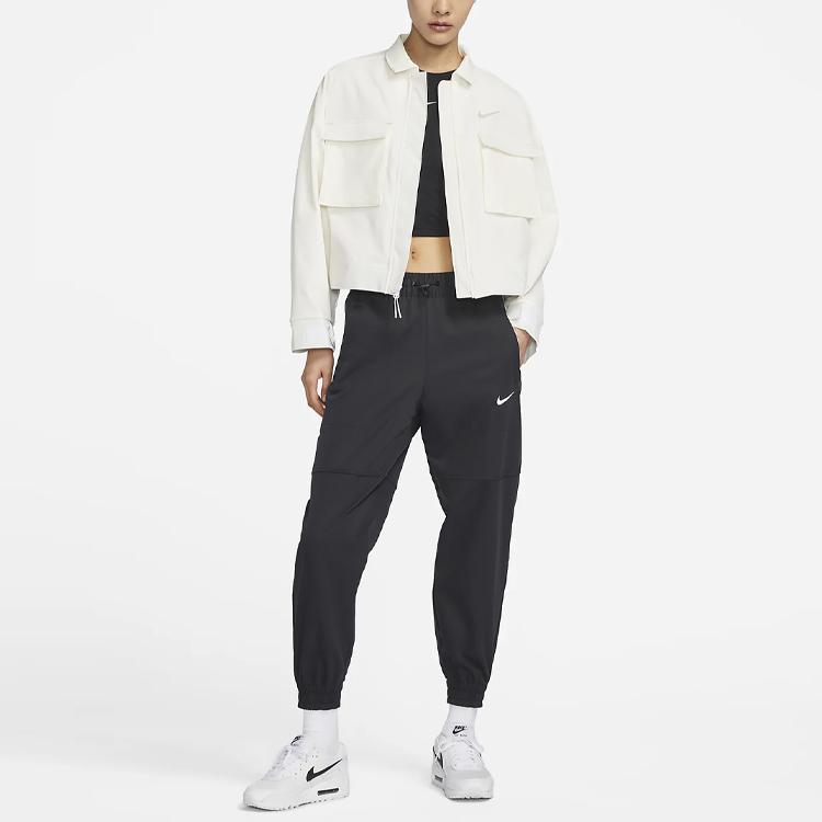 New Nike Cropped Coats Women's White FN4910-133